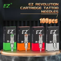 100pcs EZ Revolution Cartridge Tattoo Needles Kits Permanent Makeup 0.30/0.35mm RL RS M1 RM for Rotary Cartridge Tattoo Machine 1