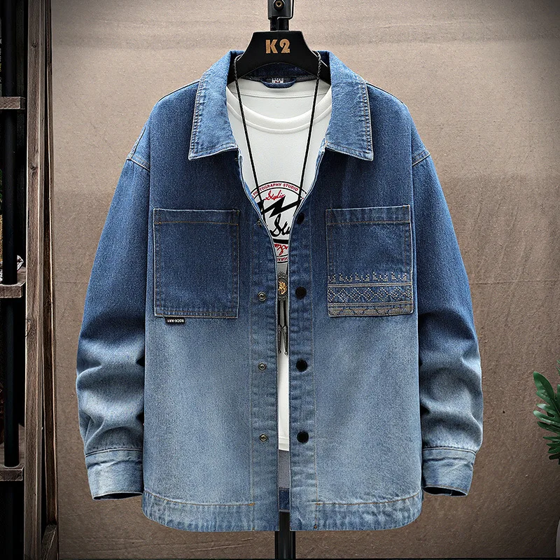 men's loose denim jacket 1