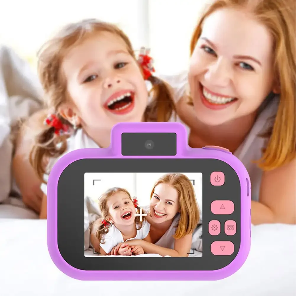 어린이 디지털 카메라 장난감, 4000W, 1080P HD, 2.0 인치 IPS 스크린 충전 듀얼 카메라, 미니 디지털 카메라, 어린이 전자 선물