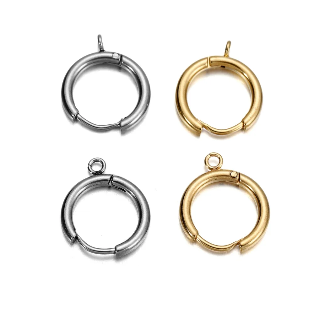 20-50pcs Gold Stainless Steel Hypoallergenic Earring Hooks Fish Earwire  Earrings Clasps Earring Wires For Jewelry