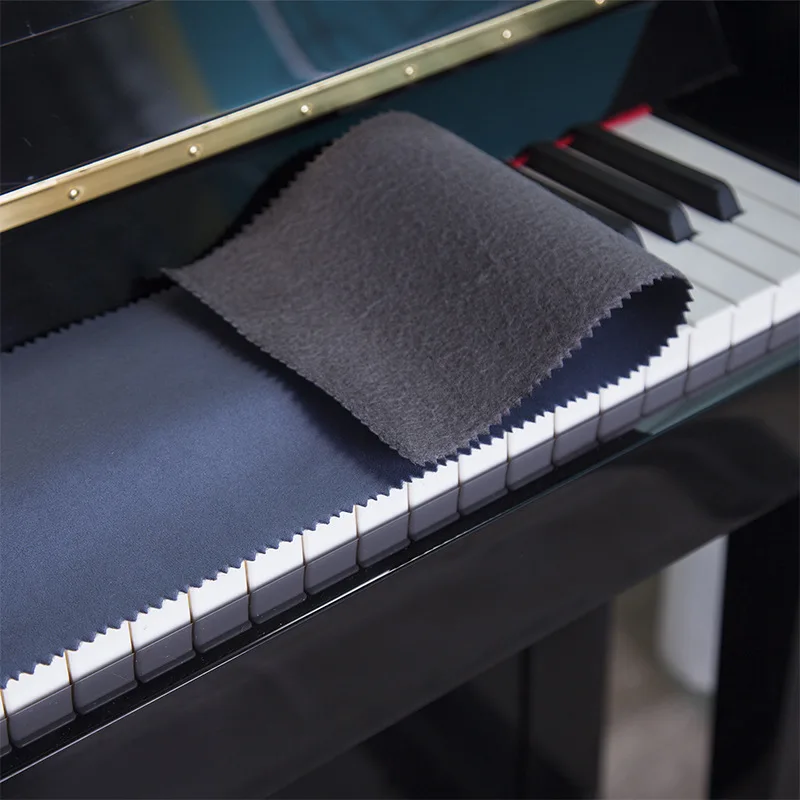 1pcs 127 x 15cm Nylon + Cotton Black / Burgundy Soft Piano Keys Cover Keyboard Dust Covers for Any 88 Keys Piano or Keyboard