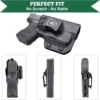 IWB Kydex Holster Custom Fit: Glock 26/27/28/33 Pistol with TLR6 Laser Light Right And Left Incompatible Aiming Device 3