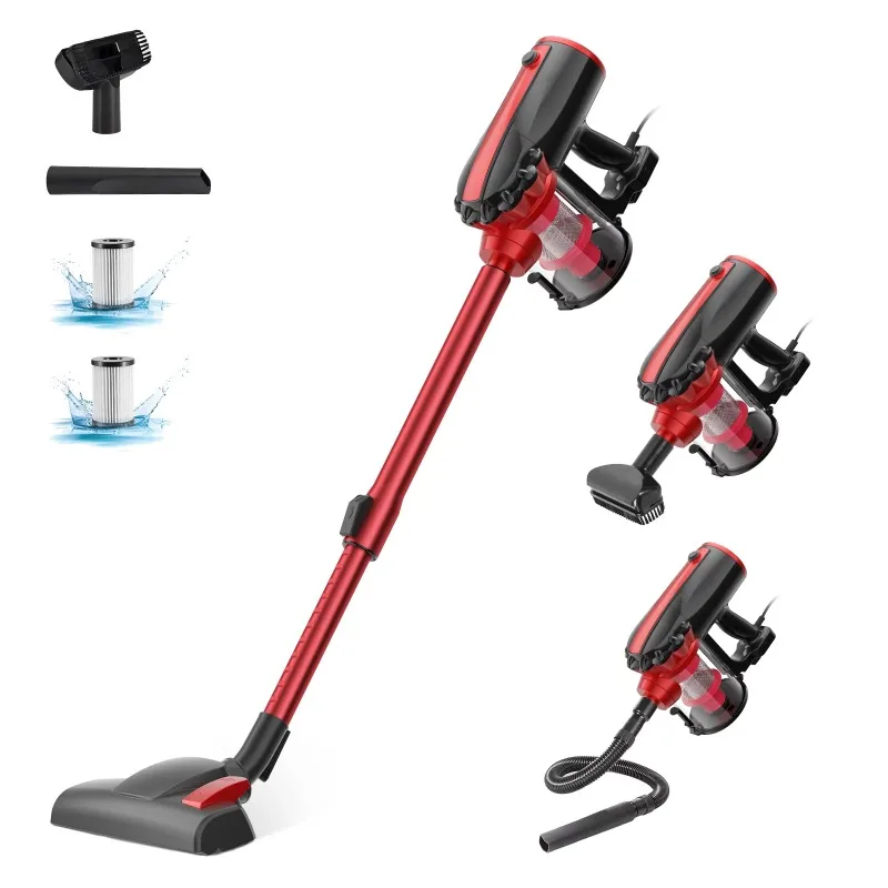 

Stick Vacuum Cleaner, 17Kpa Lightweight Corded Stick Vacuum, Deep Cleaning for Hard Floor