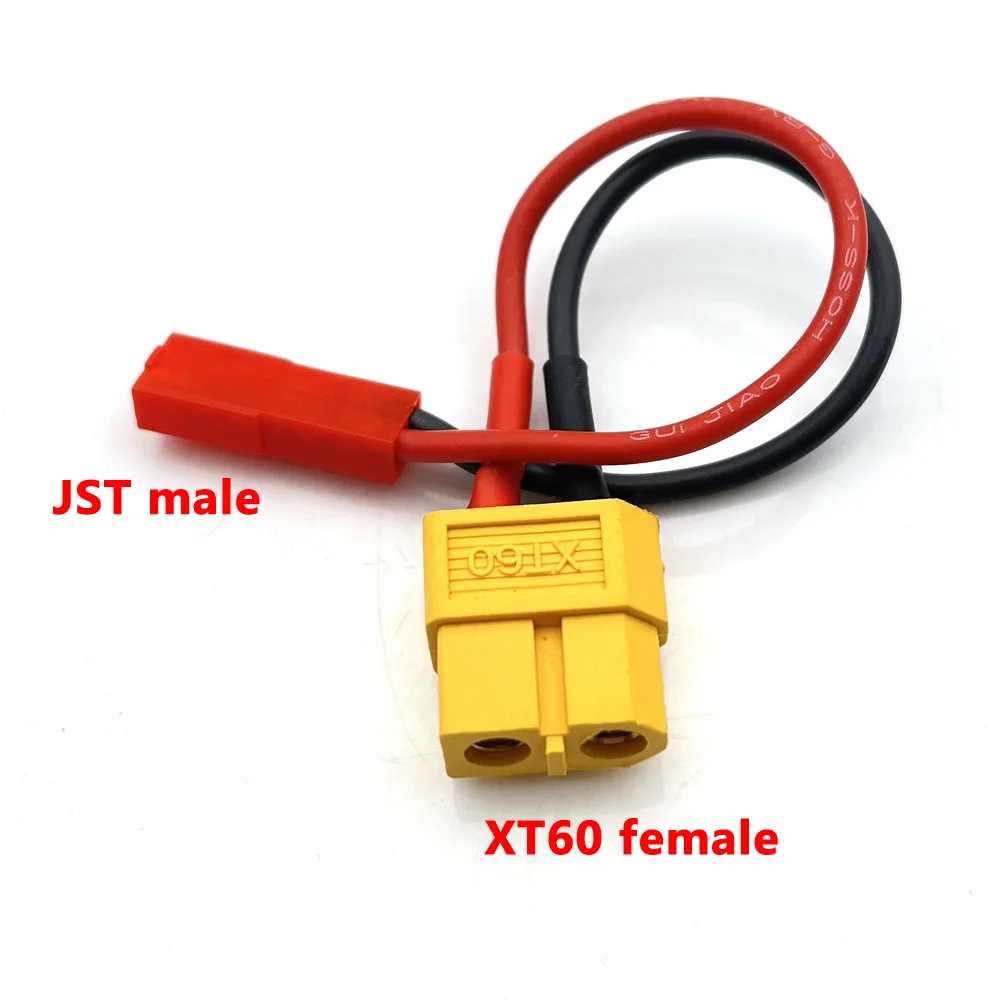 Description Picture 6 of item1pcs XT30 XT60 T plug Male / Female Connector to JST plug charge connector Adapter LiPo Battery Model Charging Converter Lead