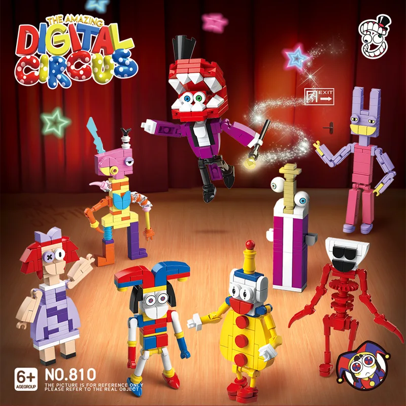 

Волшебная цифровая цирковая игра, Детский пазл в сборе, строительные блоки, игрушки