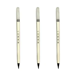 Professional Soft Brush Pen Set - Water - Based, Flexible Nib for Calligraphy & Painting (3 Pack) (3pcs white)