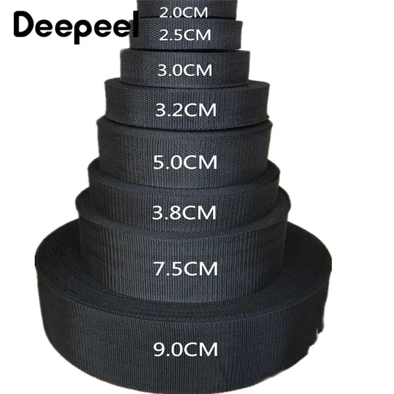 Flat Thick Nylon Webbing Strap 1 Inch Black Color Plain 25MM - AliExpress