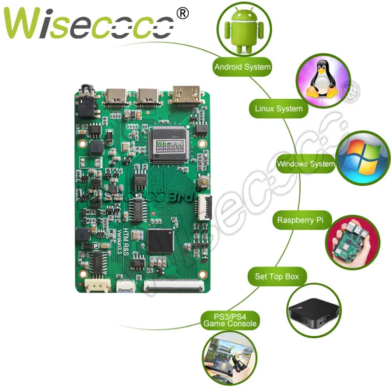 Polegada 1920x1080 Toque Display Lcd Paisagem Padrão Android Caixa de tv Ps3 Gaming Box Windows Portátil Raspberry pi Exibição 7 - Imagem 5