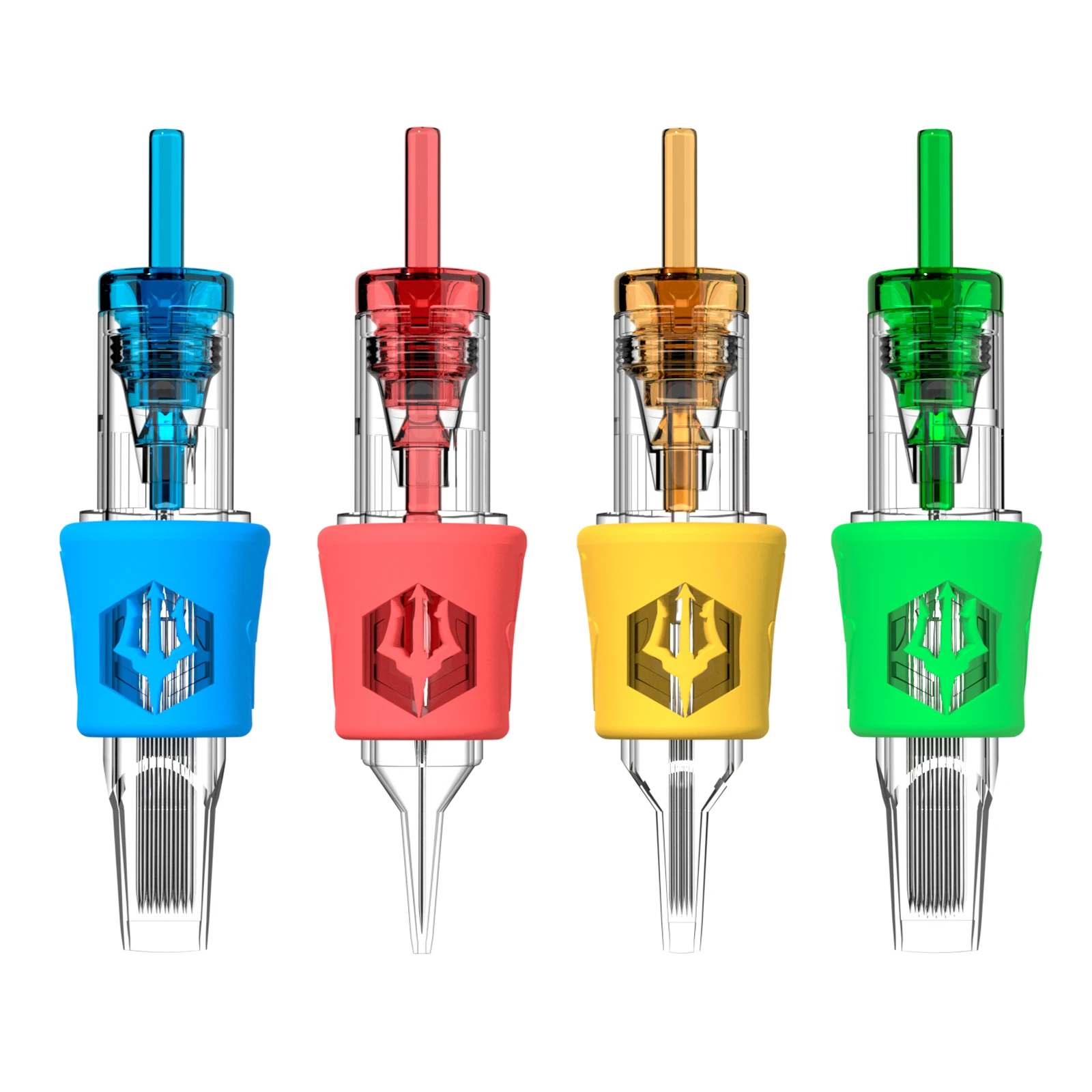 POSEIDON 20Pcs/Box RS RL RM M1 Tattoo Cartridge Needle Liner Shader with Membrane Safety Cartridges Disposable for Tattoo Pen 6