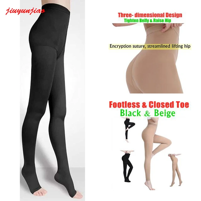 Women Medical Compression Pantyhose for Varicose Veins Stockings 30-40 MmHg Compression  Support Pantyhose Thights - AliExpress