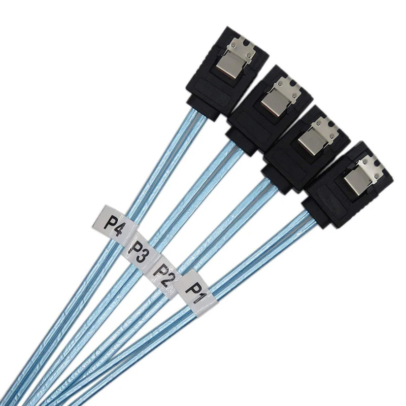 Conjunto Cabo Sata para Sata Portas Conjunto de Data Cabo Sata Pin para Sata Pinos Cabo Sas 6gbps Hdd Splitter Cabo para o Servidor Pcs - Imagem 5