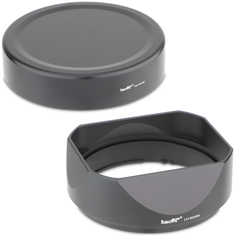 Haoge バヨネット式スクエアメタルレンズフード ソニー FE 40mm 50mm