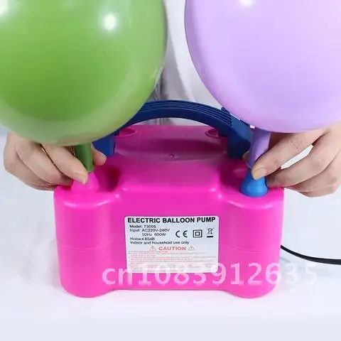 1PC Portable High Voltage Double Hole AC EU Inflatable Electric Pump Balloon Inflator Pump Air Blower Balloon Pump Air Blower