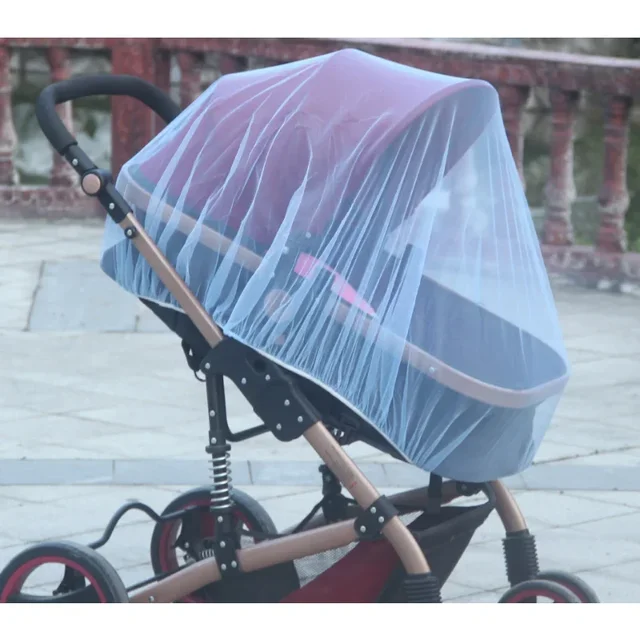 Baby Stroller Mosquito Net Pushchair Cart Insect Shield Net Mesh Safe Infants Protection Mesh Cover Baby Stroller Accessories 2
