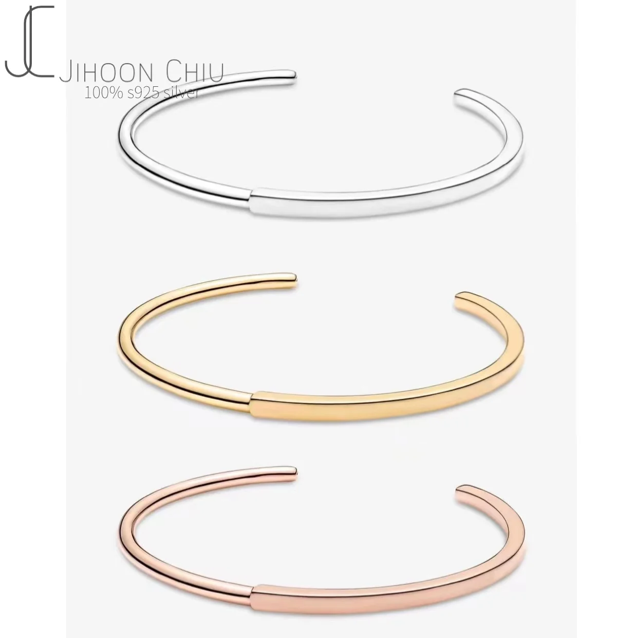 

2021 new 100% S925 silver opening pando DIY creative opening Bracelet classic personality suitable for women's anniversary gift