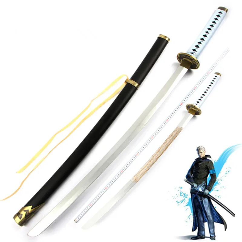 Alta Qualità Vergil Yamato Katana Sword Cosplay In Legno Giochi Online Devil May Cry Dark Slayer Yama Sword 104Cm