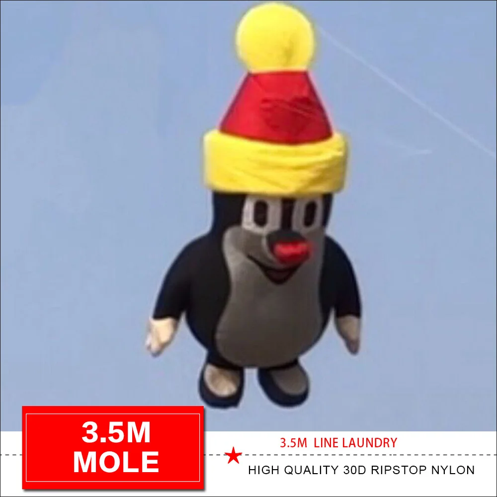 3.5M Mole Line Laundry Soft Inflatable Kite Delta Kite