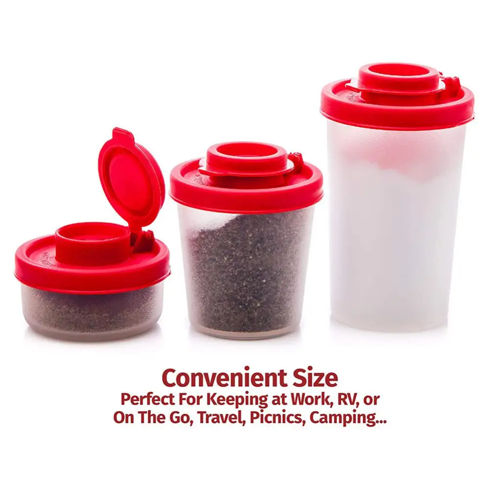 Camping Picnic Travel Kitchen Tool Outdoor Seasoning Dispenser Mini Lunch Box Jar Portable Salt And Pepper Shaker