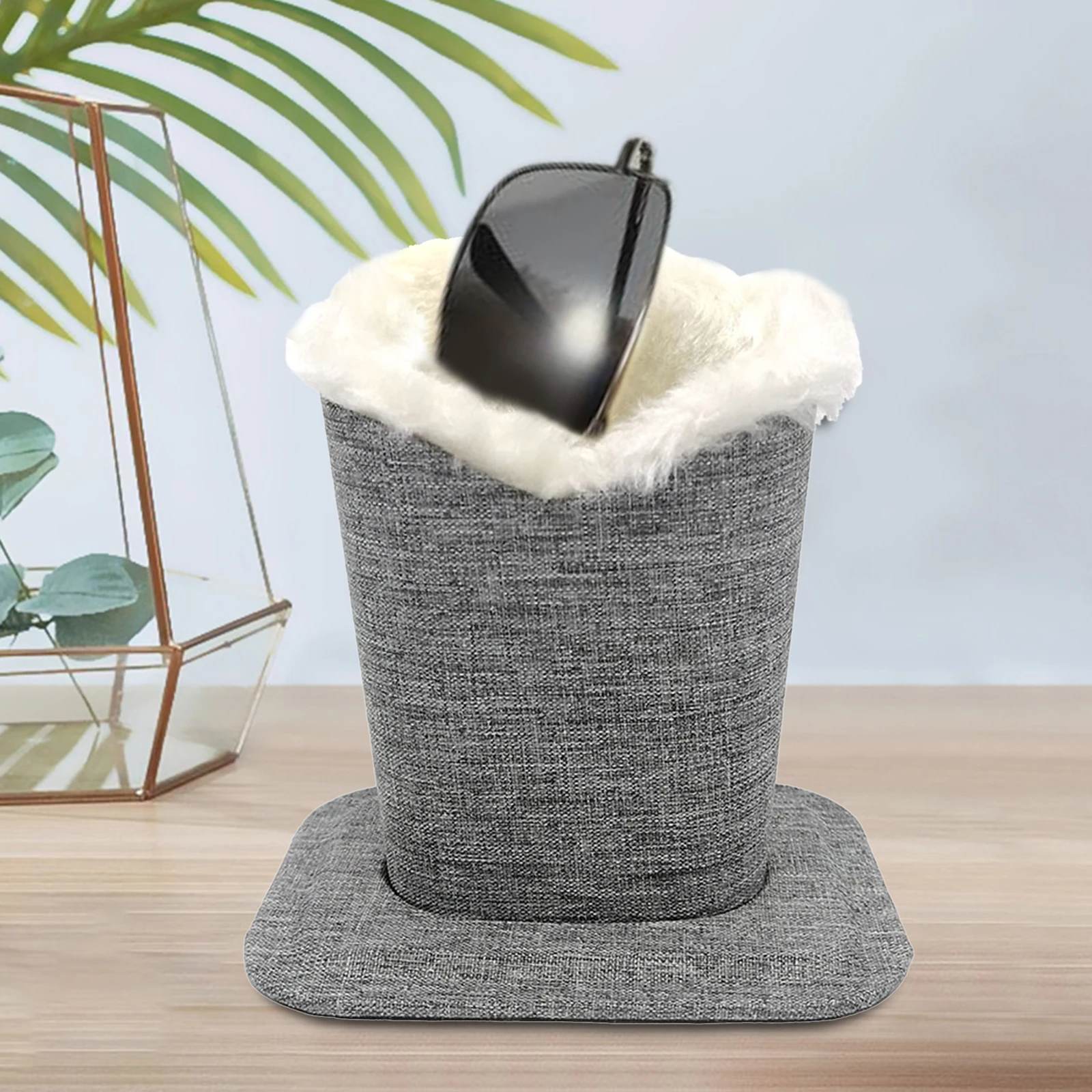 Anti-Scratch Eyeglass Holder Stands Protective Glasses Case Pen Holder Desk Organizer for Desks Nightstands eyeglass holder