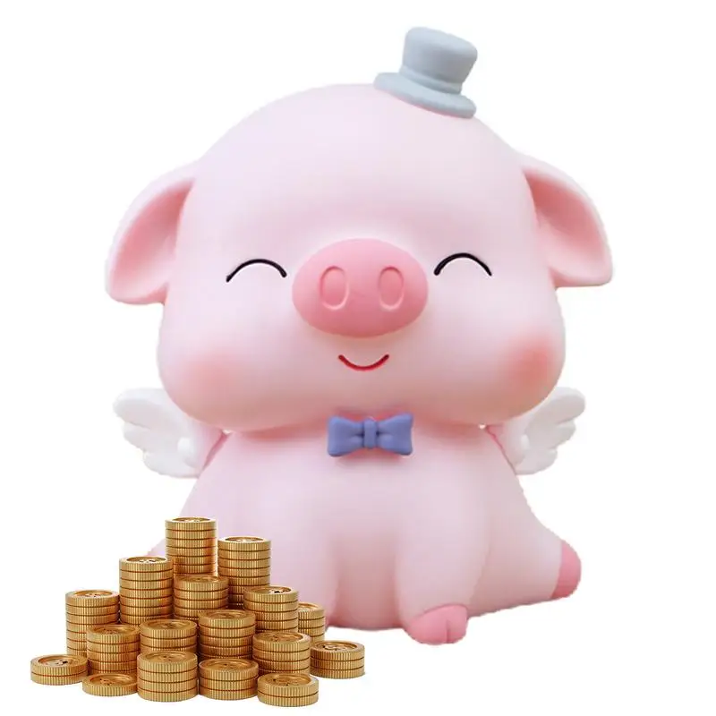 

Милая свинья монета внешний аккумулятор стандартной формы копилка для экономии денег милый мультяшный фотографический телефон банка для денег экономия денег