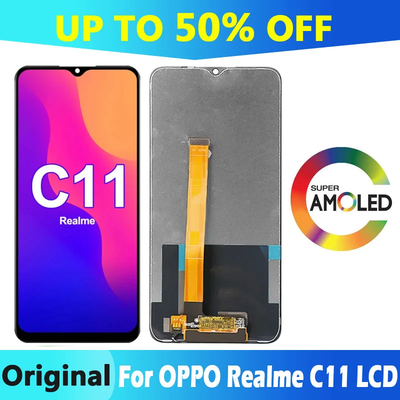 

6.52" Original Display Replacement For OPPO Realme C11 2021 LCD RMX3231 RMX2185 Screen Display Touch Screen Digitizer Assembly
