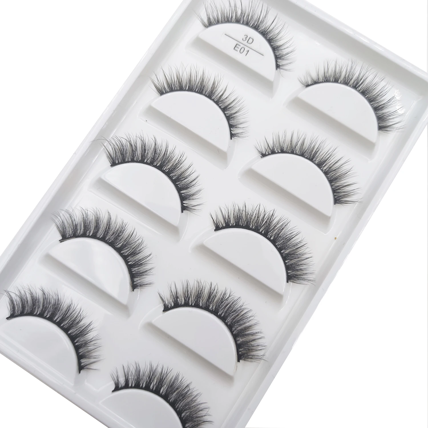 22 Style 5 Pairs 3D Natural Soft Mink False Eyelashes Makeup Fake Eye Lashes Faux Cils Make Up Beauty Maquiagem E01 H13 X08 4