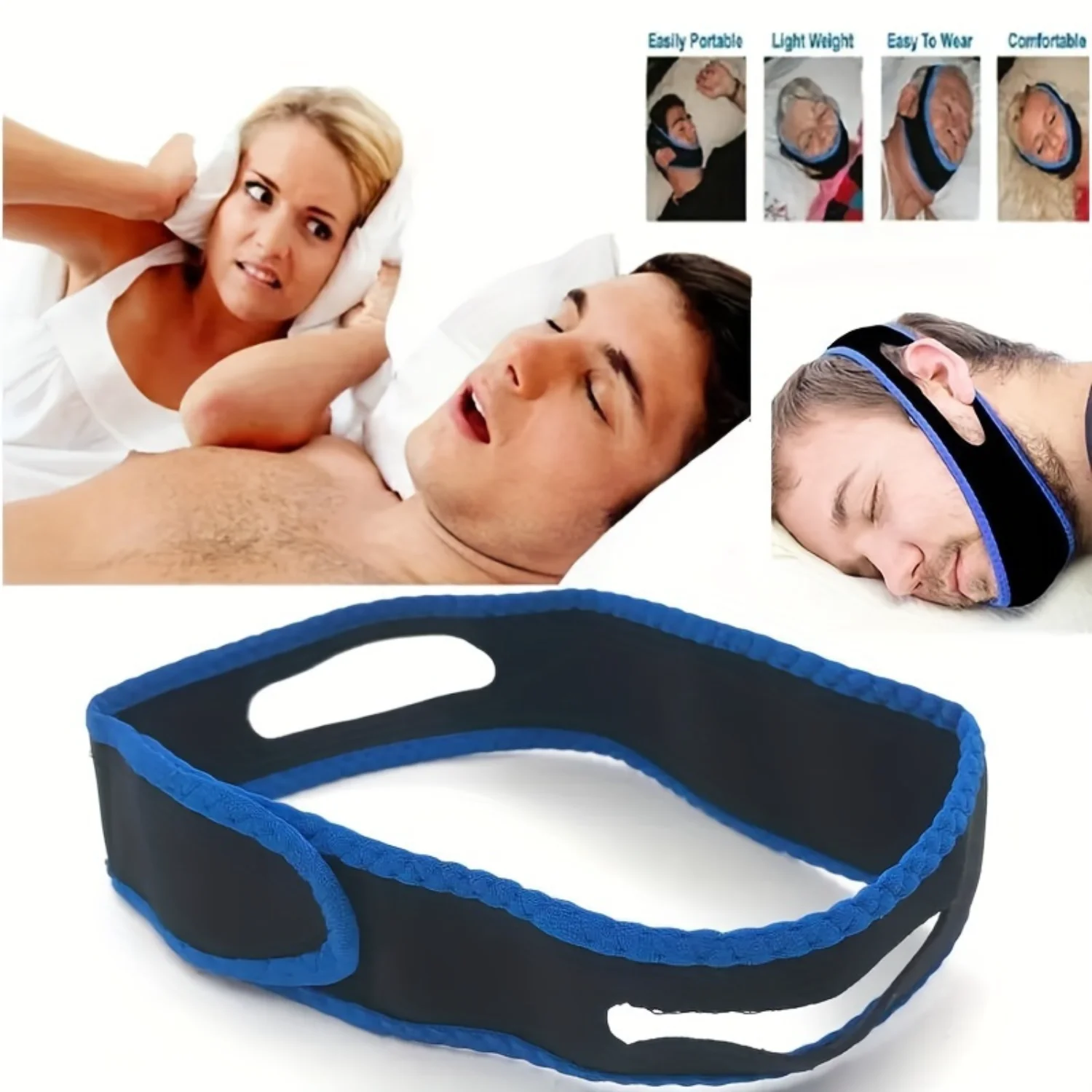 1Pc Anti-Snoring Sleep Aid-Mouth Breathing Corrector For Men & Women, Prevents Open Mouth During Sleep