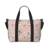 Custom Funny Nurse Pattern Grocery Tote Shopping Bag Women Big Capacity Health Nursing Beach Gym Travel Bags 1