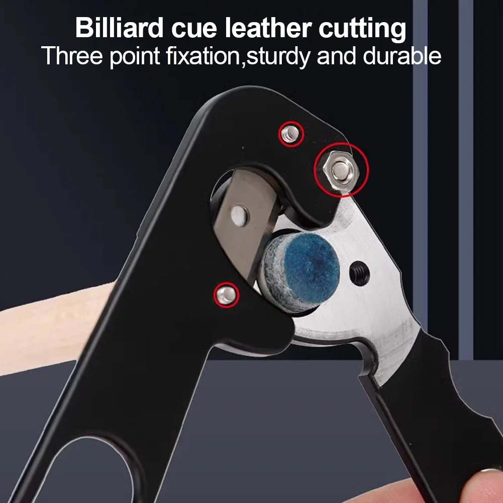 Description Picture 6 of itemPrecision Cue Tip Scissors For Snooker And Pool Essential Billiard Accessory Cutting And Repairing Tips Leather Head Trimmer