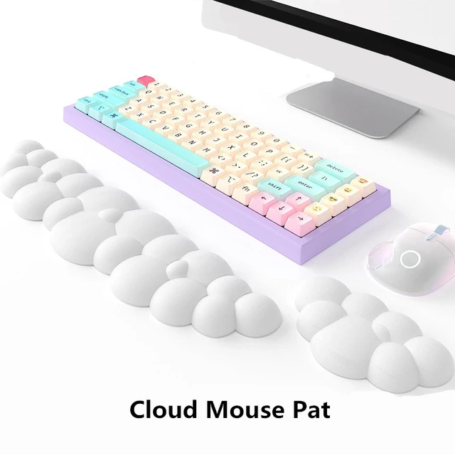 Wrist Rest Ergonomic Keyboard Cloud Non-Slip Silicone Desk Mat Pad Hand  Office Mouse Carpet Wristband Support Accessories Mat - AliExpress