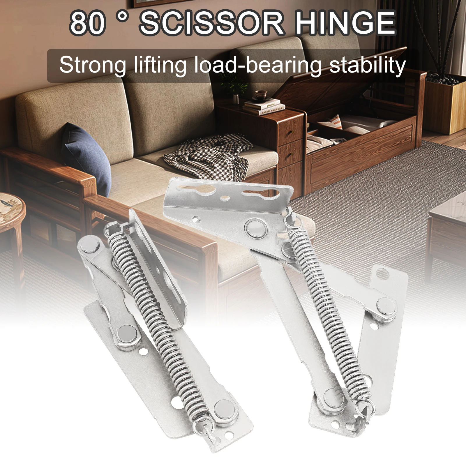 スプリングヒンジ 80° ワードローブヒンジ キャビネット