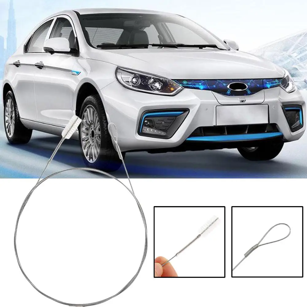 Car Drain Cleaning Brush Car Cleaning Accessories Car Cleaning Tool Drain Cleaning Brush 1.5m Car Drain Dredge Cleaning Scrub Brush Auto Sunroof Hoses Cleaning Long Detailing Tool R8A4
