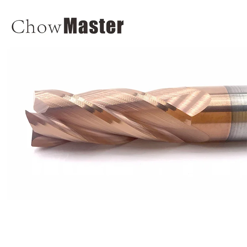 Tungsten Steel End Mill Cutter – 4 Flute Coated Flat Bottom CNC Milling Tool for Precision Metal Machining 6