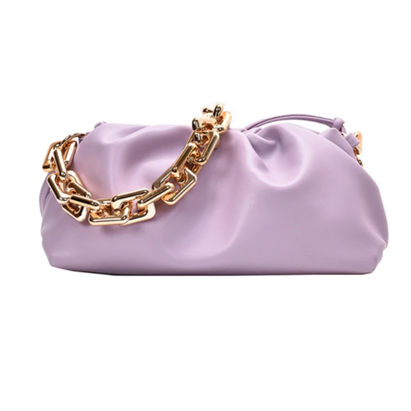 Solid Color Pleated Tote Bag 2022 Fashion New High-quality Soft Leather Women's Designer Handbag Travel Shoulder Bags Armpit Bag