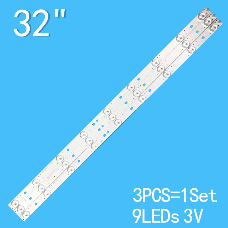 3pcs 600mm  Led Backlight Bar for Tv 32inch LBM320P0901-FF-1 Stv-LC3244wl 32H3C