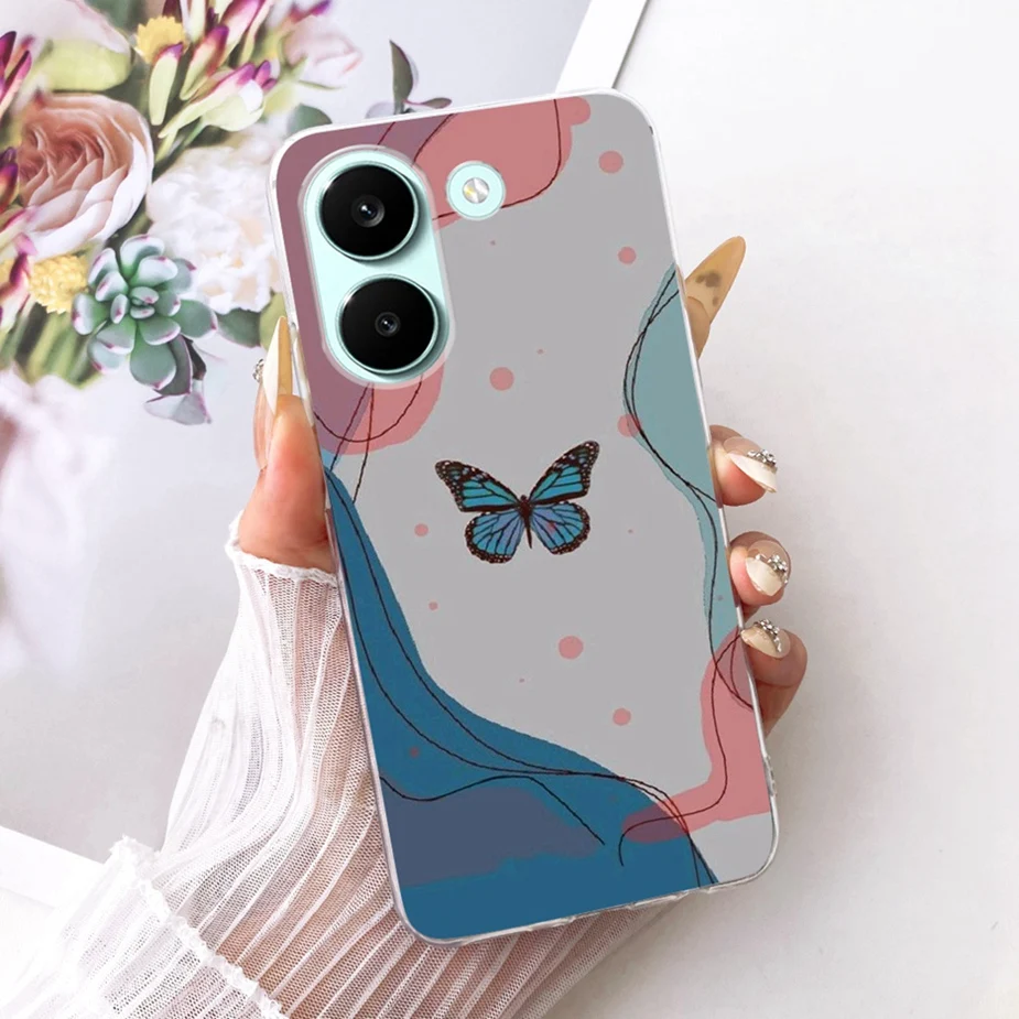 Colorful Flowers Painted Soft Slim Phone Case Cover