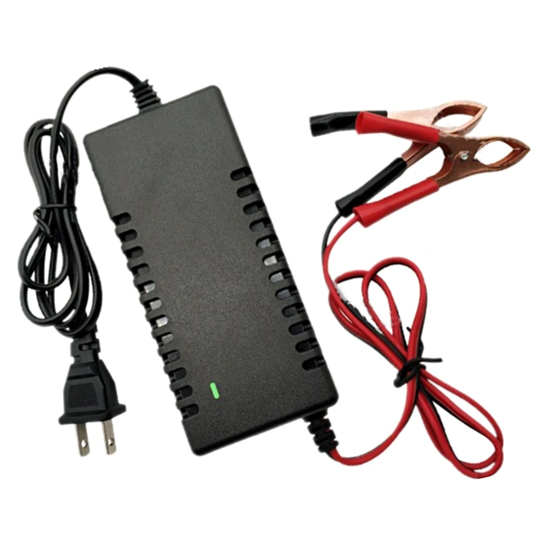 Cargador de batería de coche, indicador LED camiones, barcos, motocicletas remolques, 14,6 V, 3A, 2 Clips, LED, pc, 1 ud.| | - AliExpress