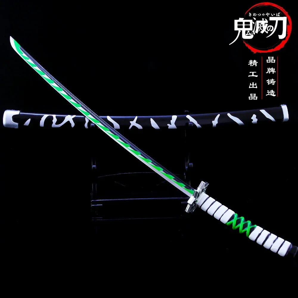 Ghost Slayer Katana Sword Shinazugawa Sanemi Nichirin Blade Japanese Anime Samurai Sword Metal Weapon Model Gifts Toys for Boys 2
