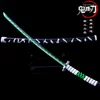 Ghost Slayer Katana Sword Shinazugawa Sanemi Nichirin Blade Japanese Anime Samurai Sword Metal Weapon Model Gifts Toys for Boys 2