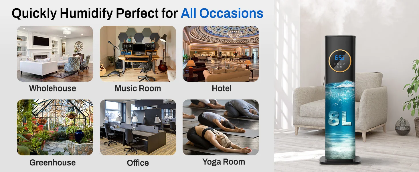 humidifiers for bedrooms with night light