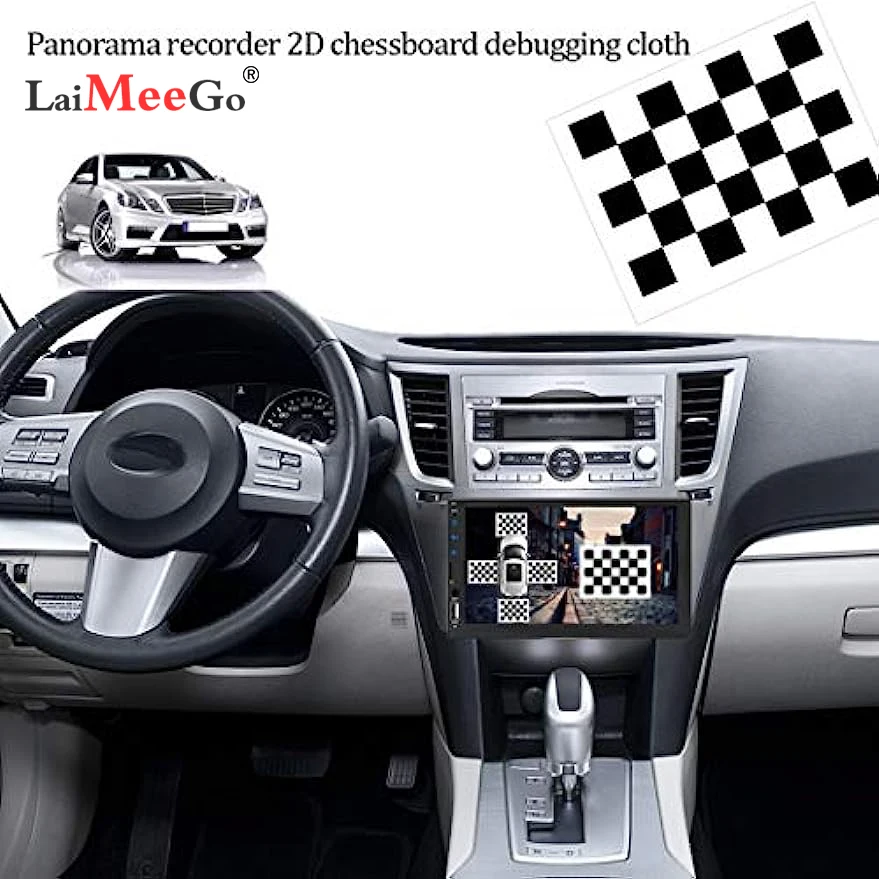 4pcs*(1.6 * 1.2M) 2D Vehicle Camera Calibration Calibration Cloth for 360-Degree Panoramic Bird's-Eye Panoramic DVR System