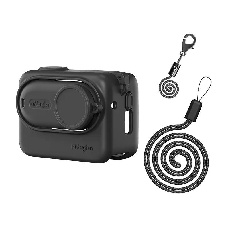Silicone Protective Case with Lens Protection Film for Insta 360 GO 3S - Non-Slip All-Round Shield
