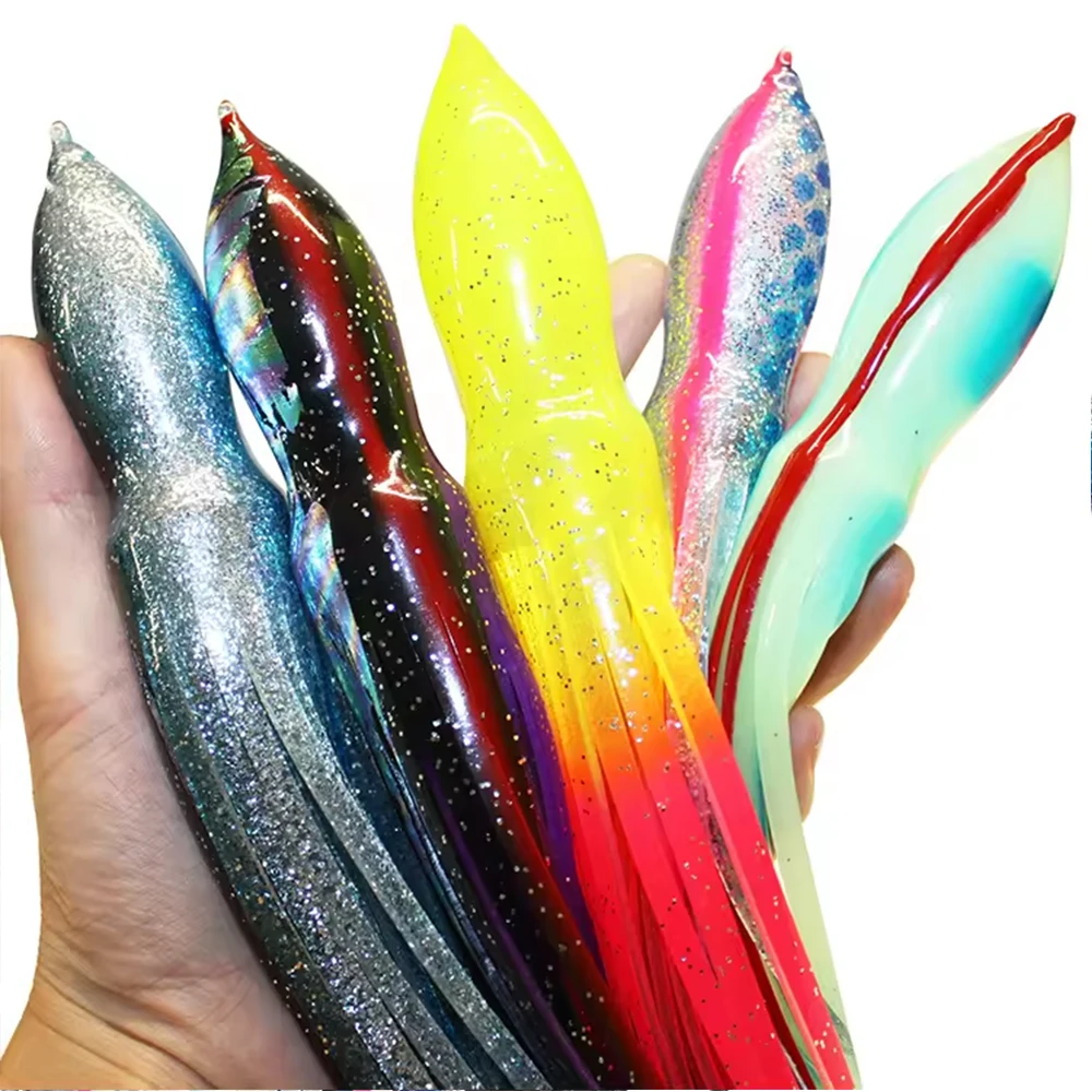 40 Leures De Pêche Souples – Calmars Et Appâts 4,5 Cm – Marque Seasky – Neufs