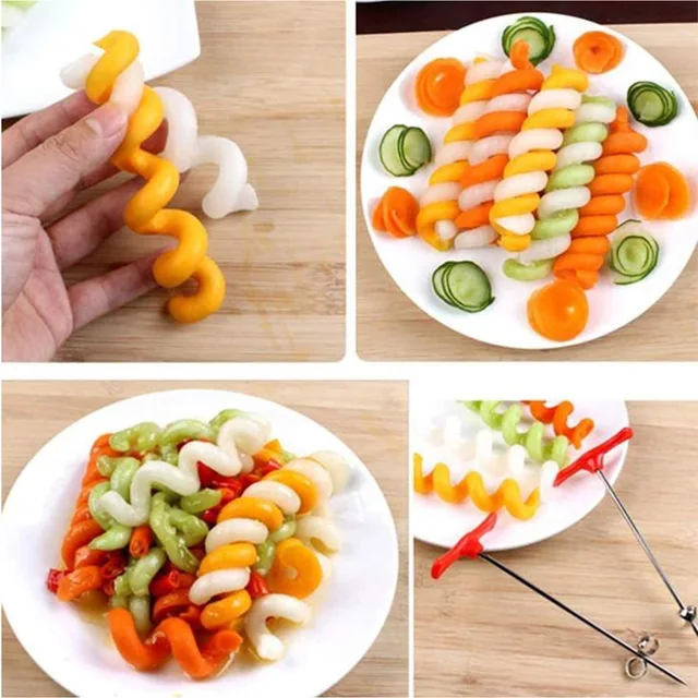 Potato Spiral Cutter Manual Roller French Fry Cutter Making Twist Shredder Grater Kitchen Gadget Cooking Tools Vegetable Slicer 4