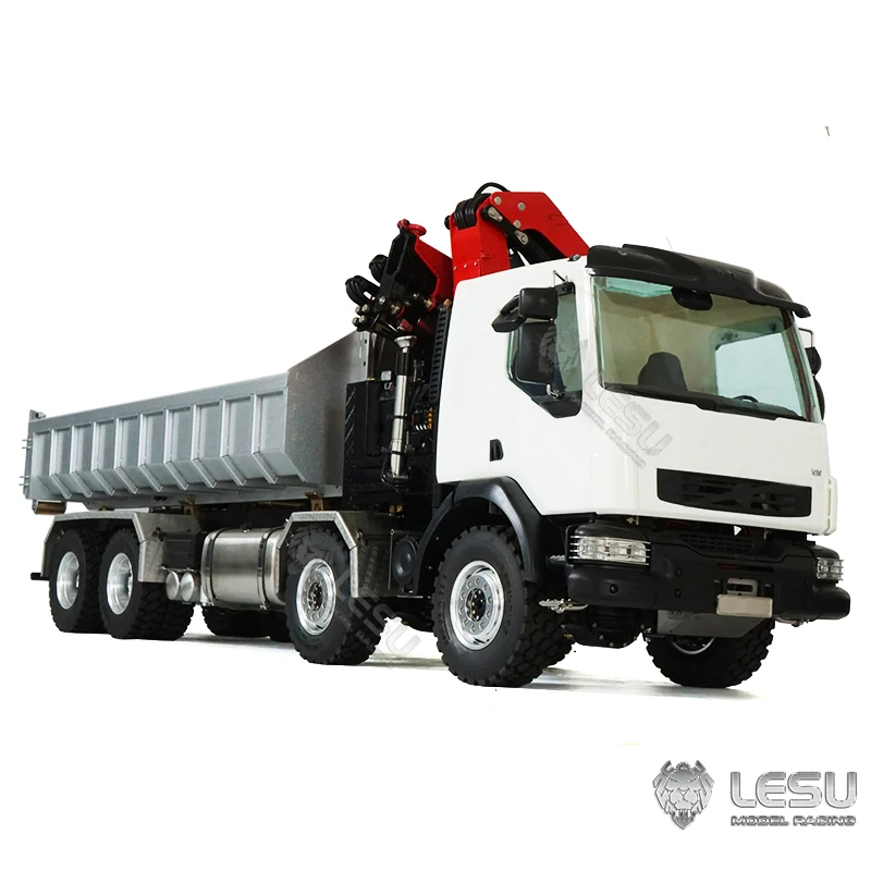Lesu Telecomando Idraulico Roll On Off Dumper Crane 1/14 Rc Ribaltabile Giocattoli All'Aperto Regalo Ragazzo Th20606