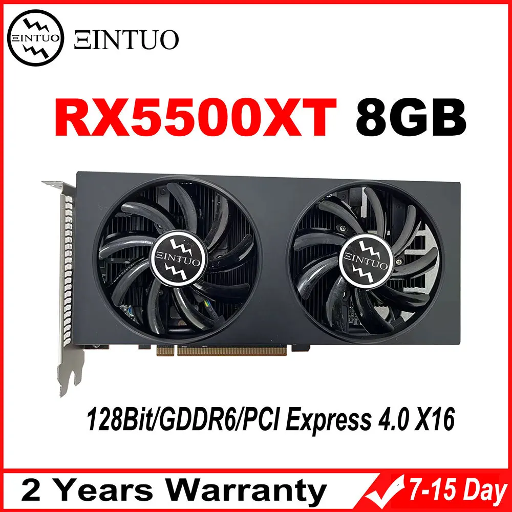 RX 5500XT 8G Gaming Graphics Card 128bit GDDR6 8Pin PCIE 4.0x16 HDMI*1 ...