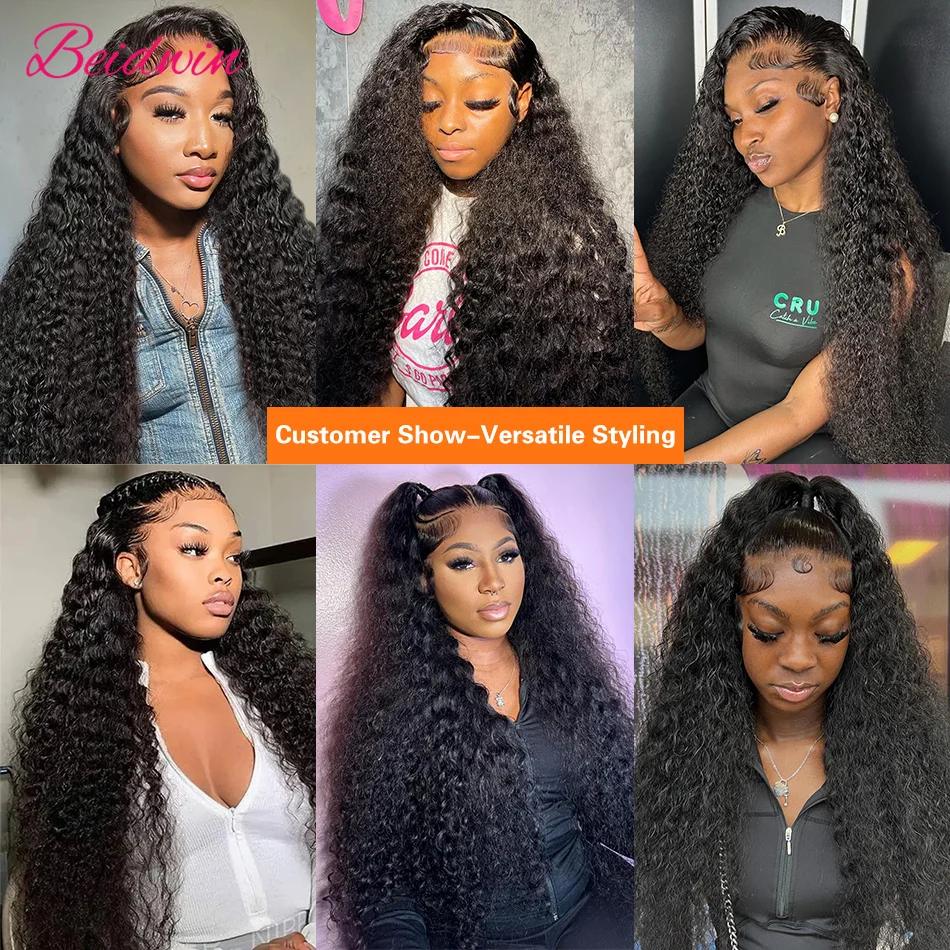 Curly Lace Front Human Hair Wig 13X4 13X6 Frontal Glueless Preplucked lace frontal wig,human hair wigs