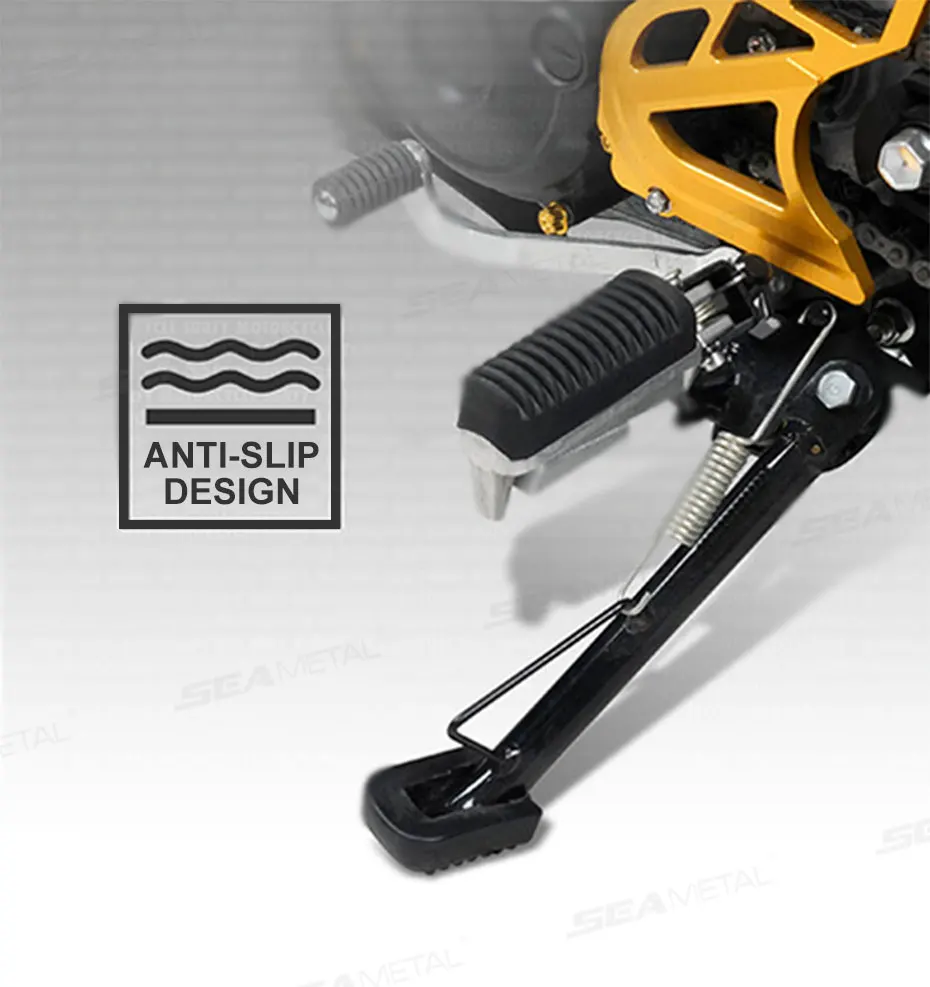 SEAMETAL Motorrad Fußstütze Pad Weiche Gummi Pad Für Roller Grundplatte Anti-rutsch Pads Motorrad Basis Halterung Verlängerung Fuß – Detail 7