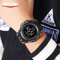 SKMEI Top Brand Electronic Watch Sport Outdoor Waterproof Clock Fashion Men's Digital Watches Countdown Chronograph Dual Time 2