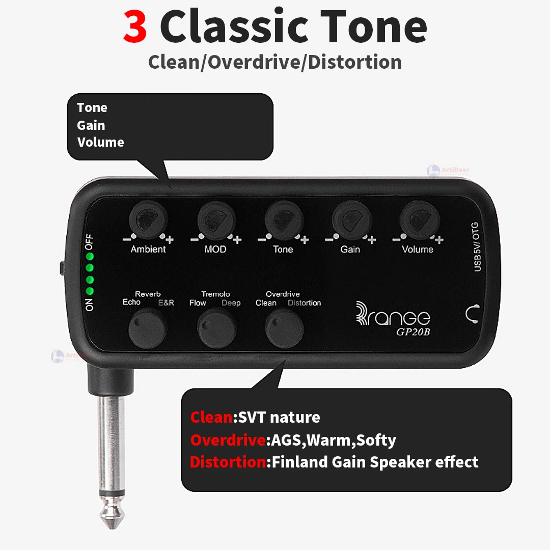 Electric Guitar Pedals Headphone Amp Mini Multi-Effects Effector Delay Reverb Overdrive Bass Amplifier Distortion Pedalboard electric guitar pedal guitar headphone amplifier